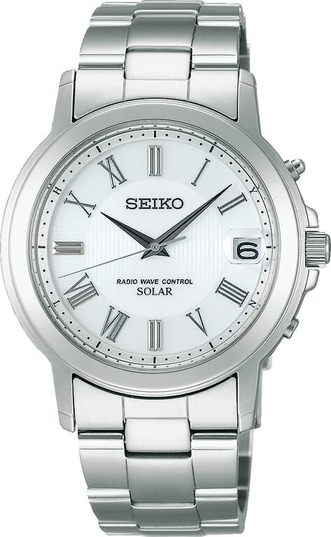 Seiko Selection SBTM189 Men’s Watch Solar Radio Silver Full Auto calendar NEW