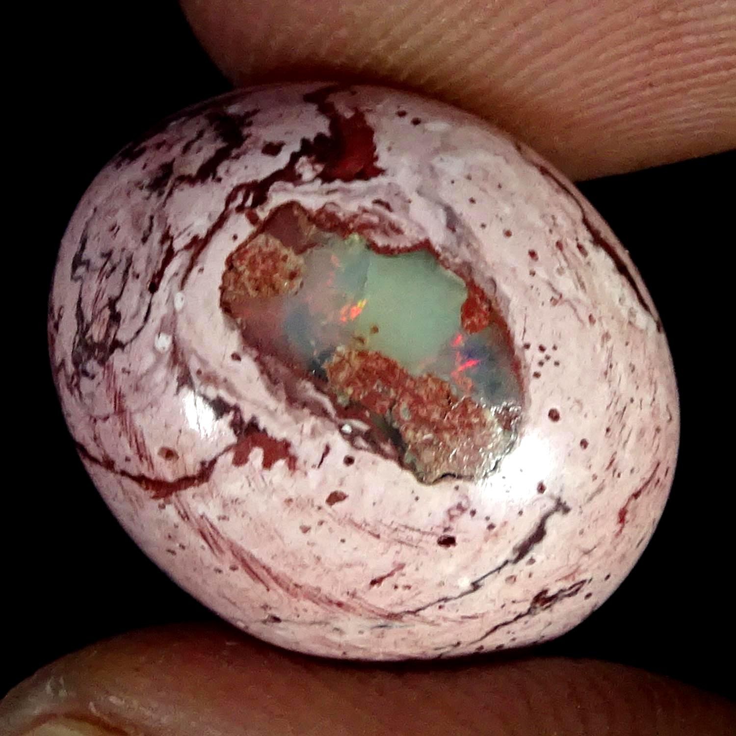 13.90Cts 100% Natural Fire Opal Oval Cabochon Gemstone 15X18X8MM