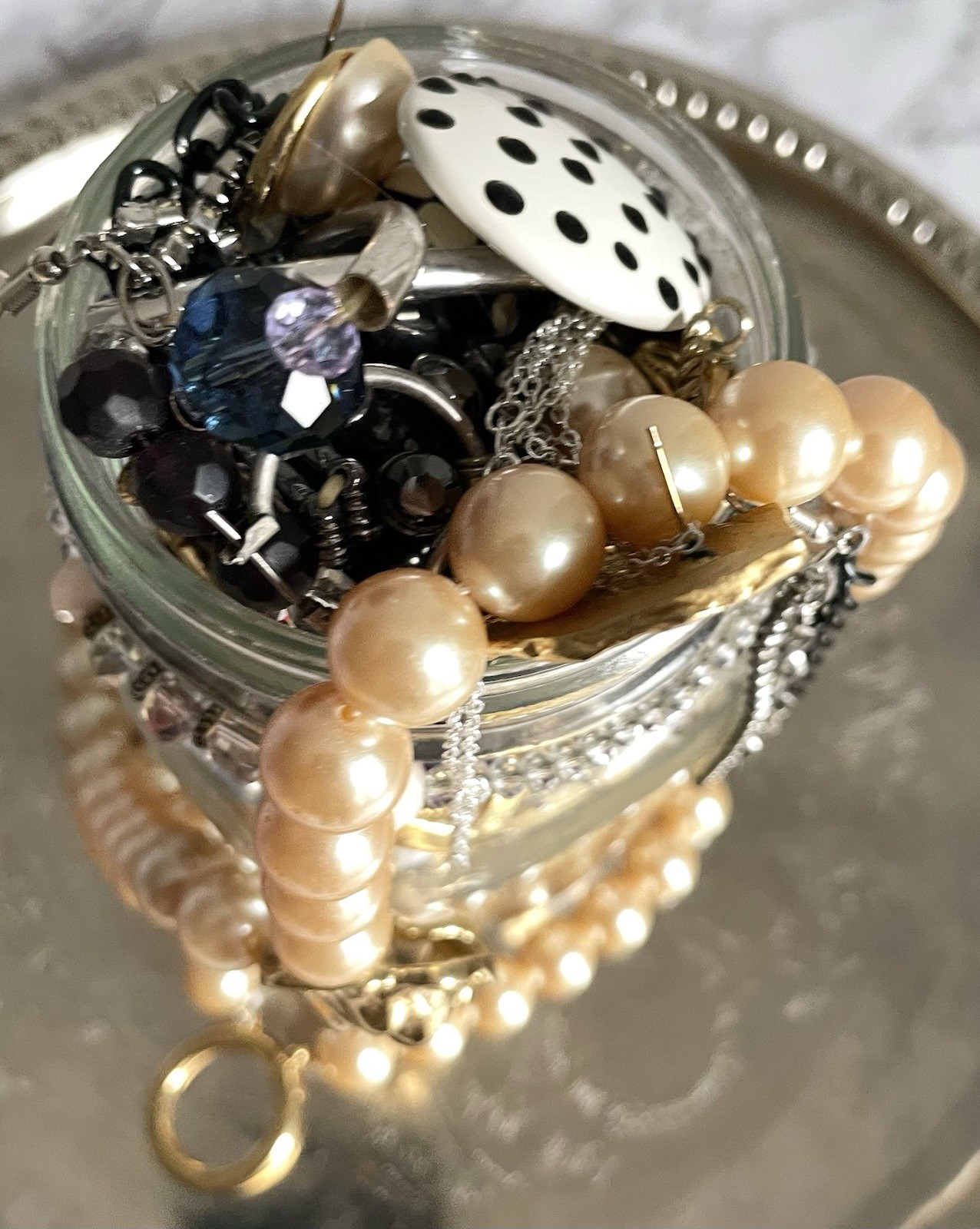 Curated Vintage & Modern Jewelry Jar Leo Themed Over 1 Lb Wearable