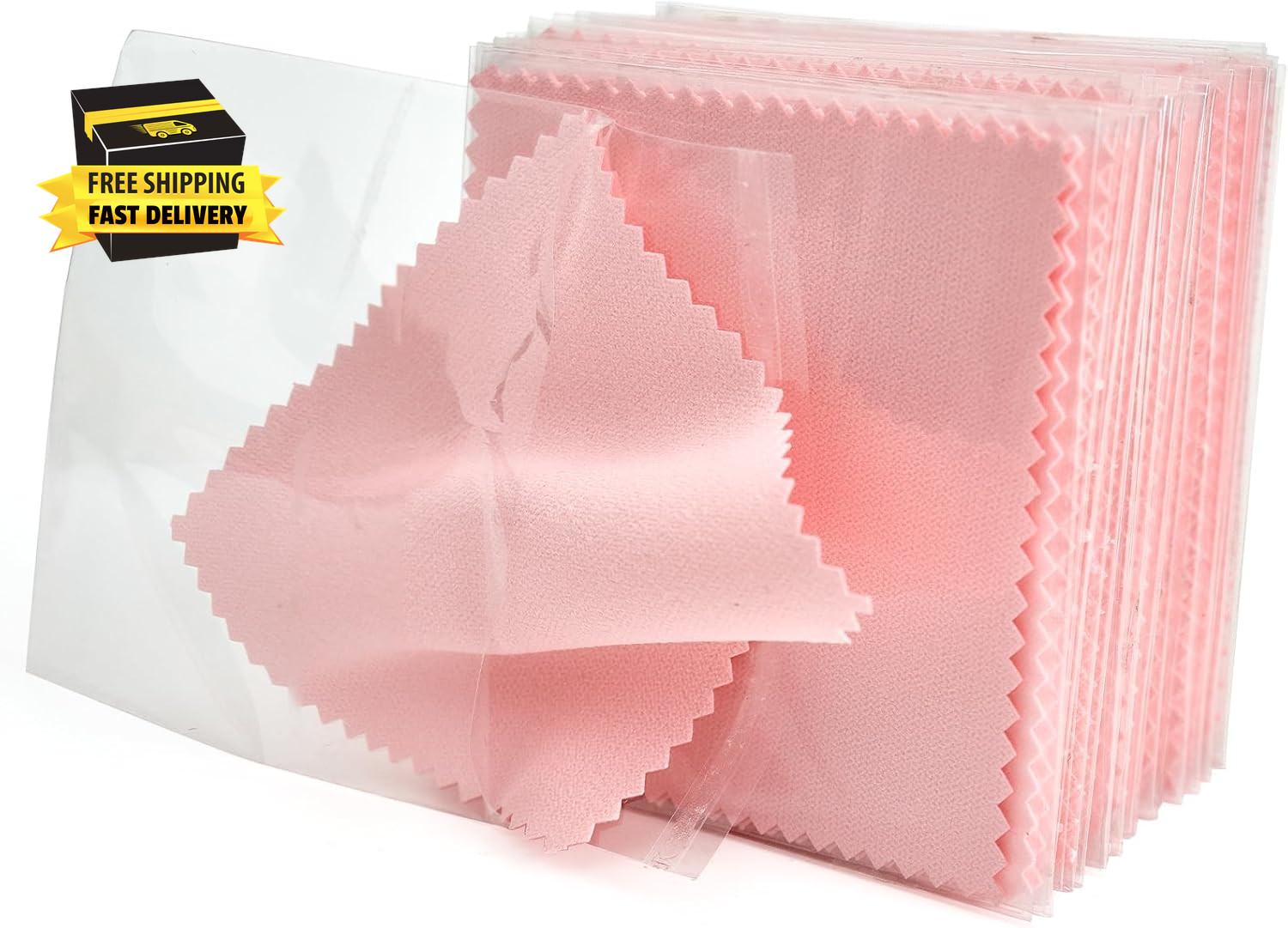 60PCS Jewelry Cleaning Cloth, Professional Polishing Cloth Individually Wrapped,