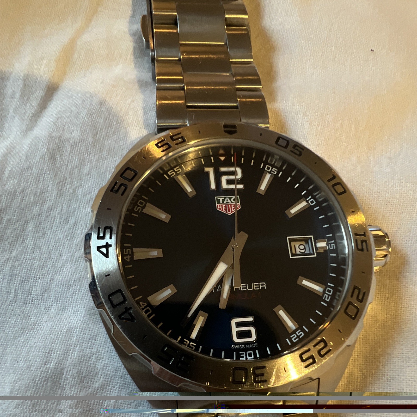TAG Heuer Formula 1 Quartz 41mm Blue Dial Date Steel Bracelet 200m