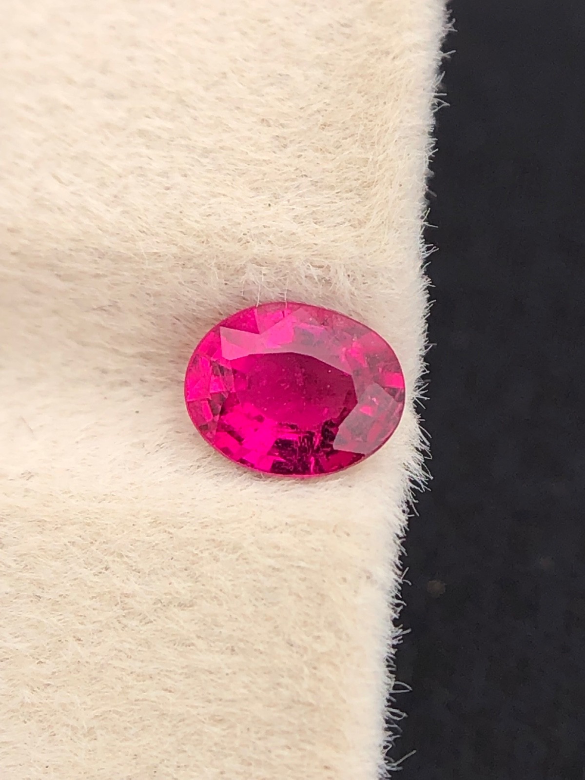 0.45 Ct Natural Pink Tourmaline Oval Loose Faceted Gemstone Making For Jewelry