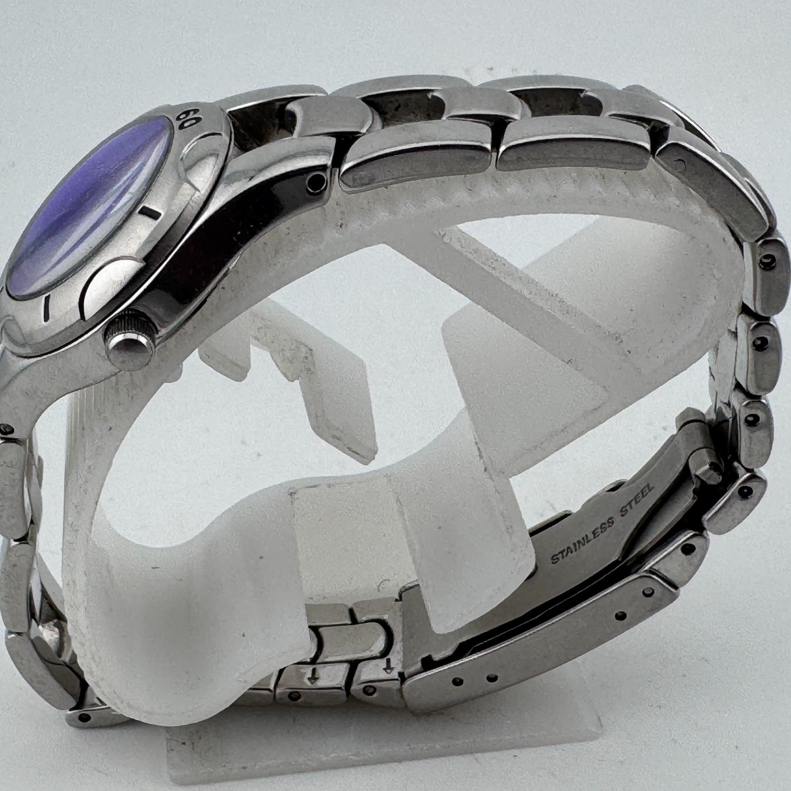 Relic Quartz Watch ZR11644 Women 50m Silver Blue Date Analog New Battery 7.25″