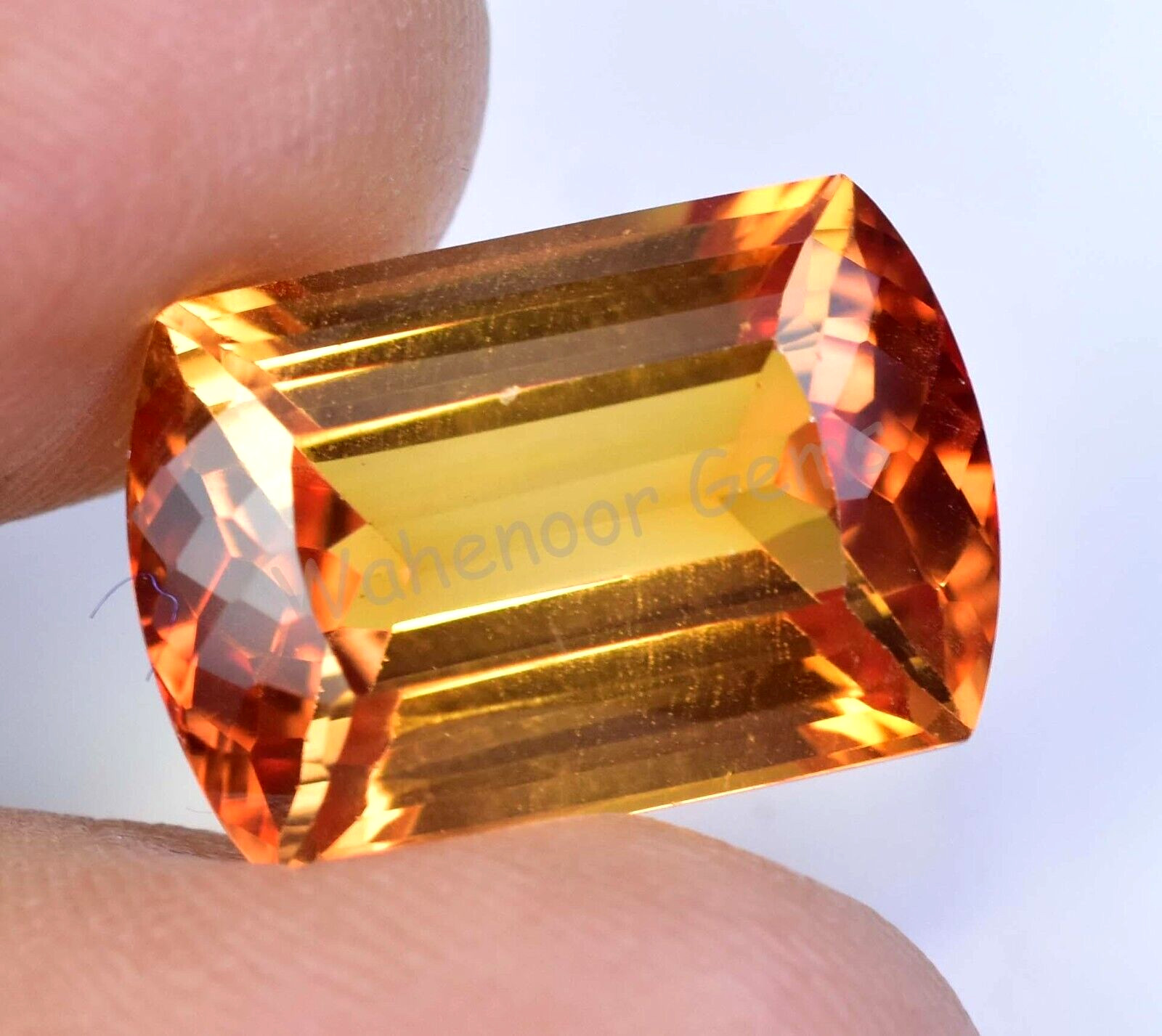 FLAWLESS Natural Padparadscha Sapphire 14.85 Ct Certified Loose Gemstone