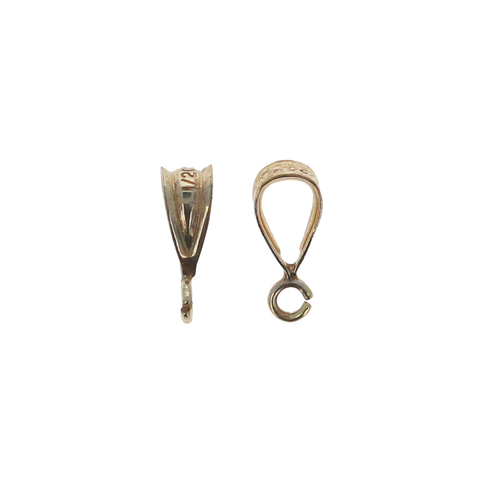 14kt GF Jewelry Bails, Gold Filled Bail Findings, 3mm x 9mm, Small Gold Bail,5pc