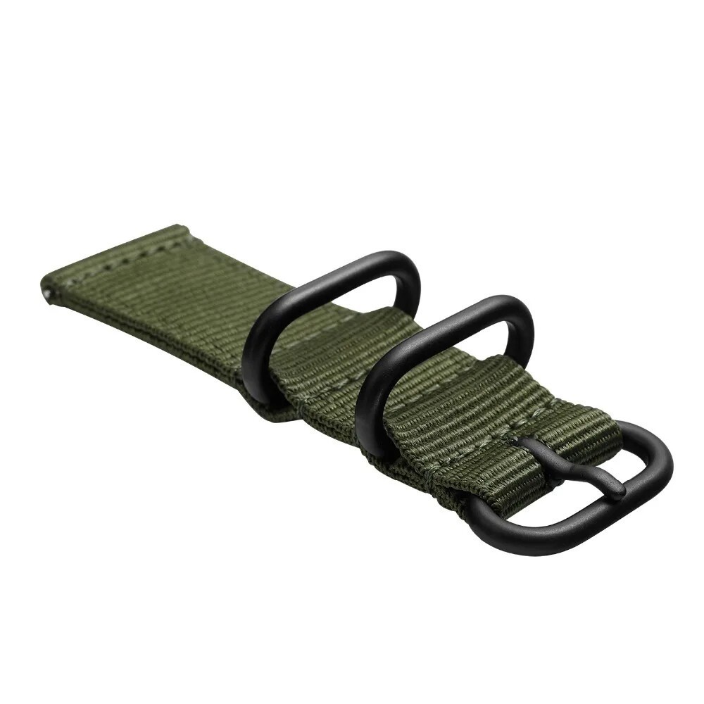 18mm 20mm 22mm 24mm Military Canvas Nylon Wrist Watch Band Strap Bracelet Sport
