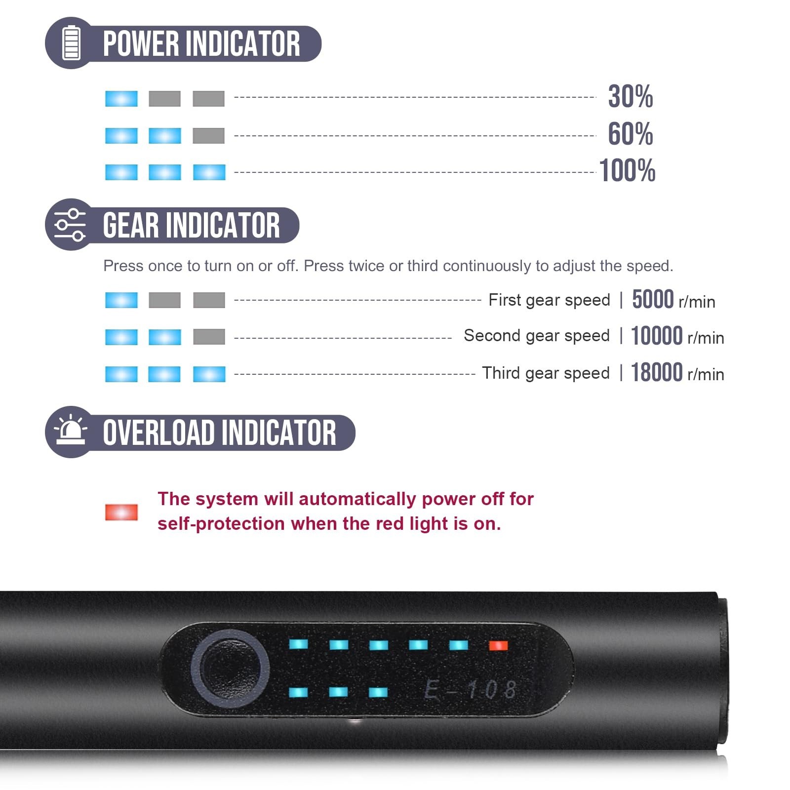 USB Rechargeable Electric Engraving Pen, 37 Bits Cordless Engraver for Jewelry