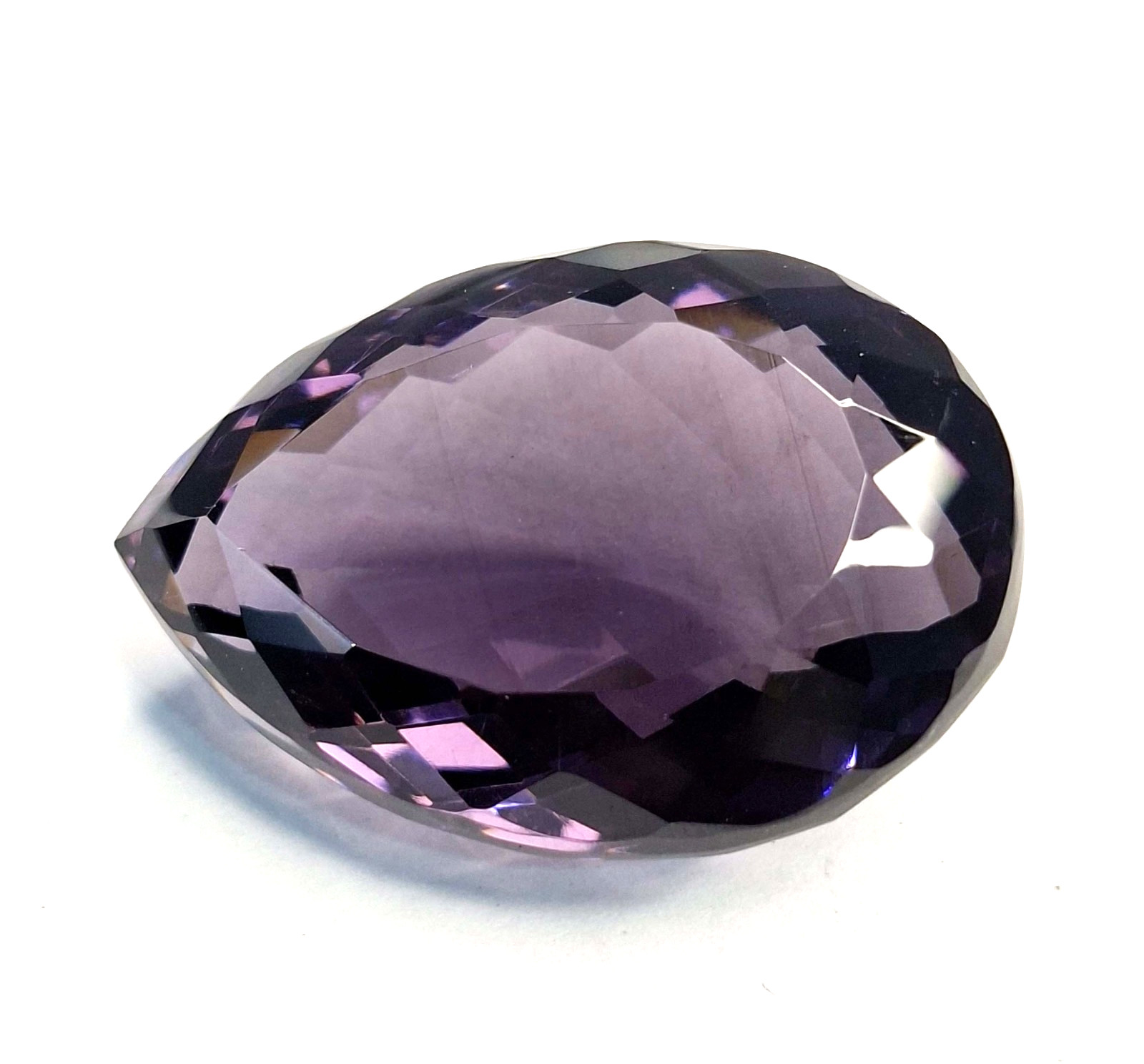 Natural Deep Purple Amethyst 58-60 Ct Pear Cut Certified Loose Gemstone RK884