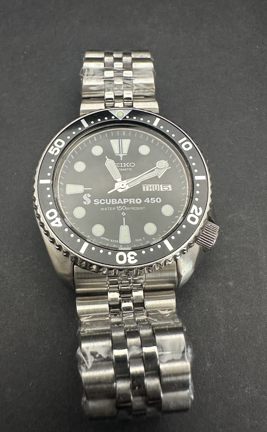 Seiko 6309-729A Scubapro 450 1988 Automatic Diver 41mm Day Date JDM Watch