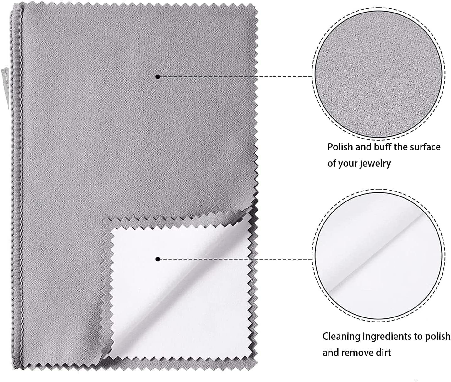 11×14 Silver Polishing Cloth Jewelry Cleaner Gold Platinum Coin Watch Cleaning