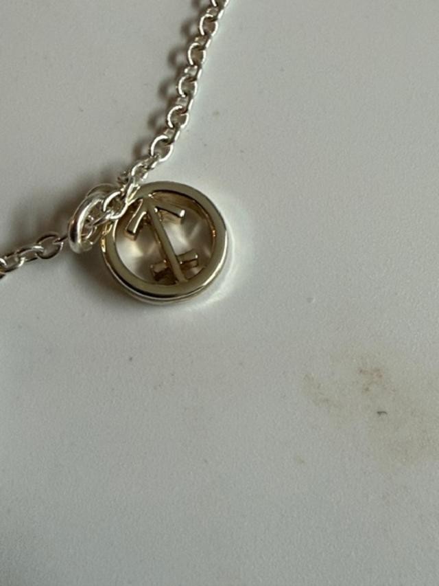 GV9 Silver Tone Sagittarius Zodiac Crystal Charm Necklace 18″