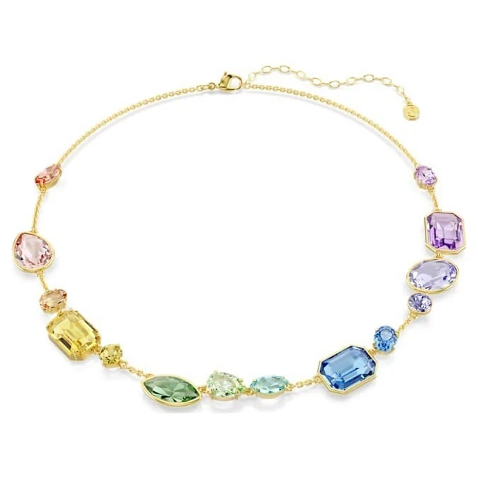 Swarovski Sparkling, gold-plated color Gema necklace NEW!