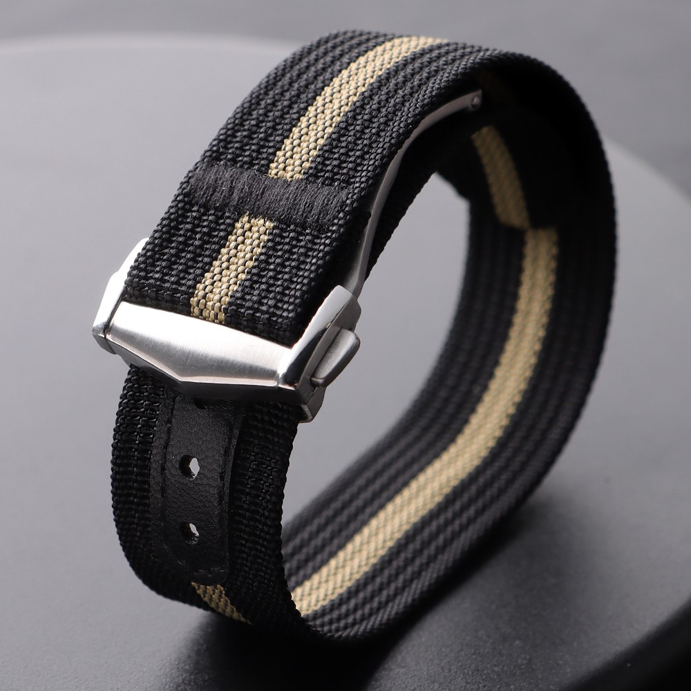 20mm Premium Nylon Canvas Woven Watch Strap Band Universal Replacement Strap