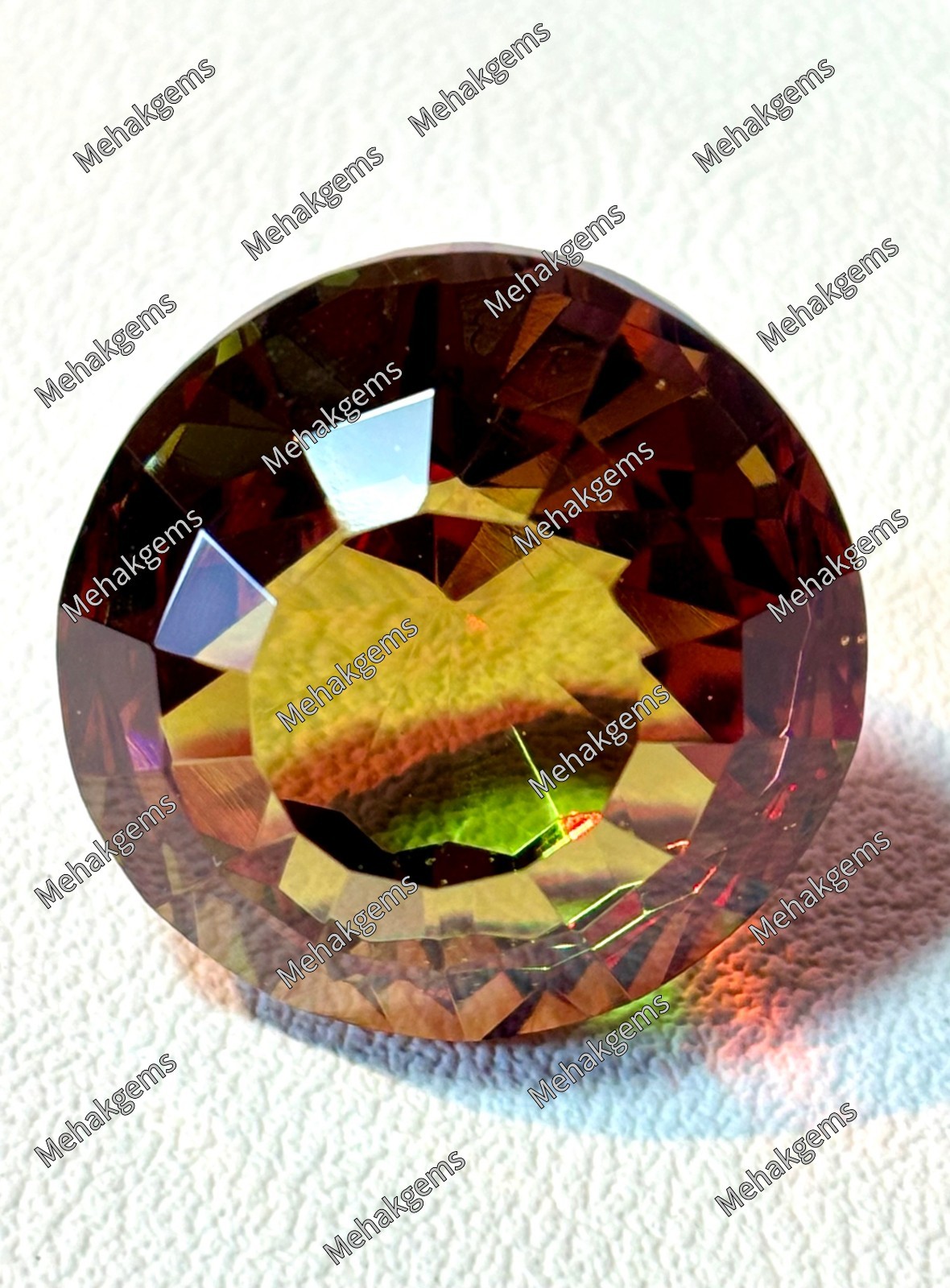 69 Carat Zultanite Gemstone, Round Faceted Color Changing Diaspore Pendant Stone