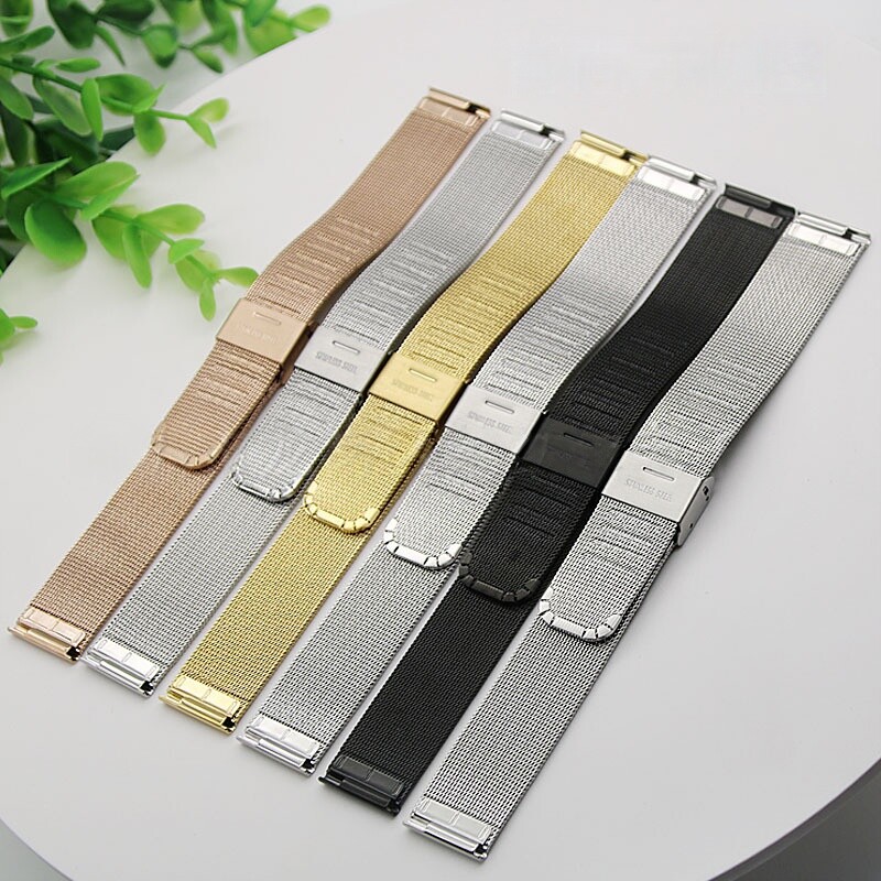Milanese Watch Band 12 14 16 18 20 22mm Stainless Steel Mesh Watch Strap NEW