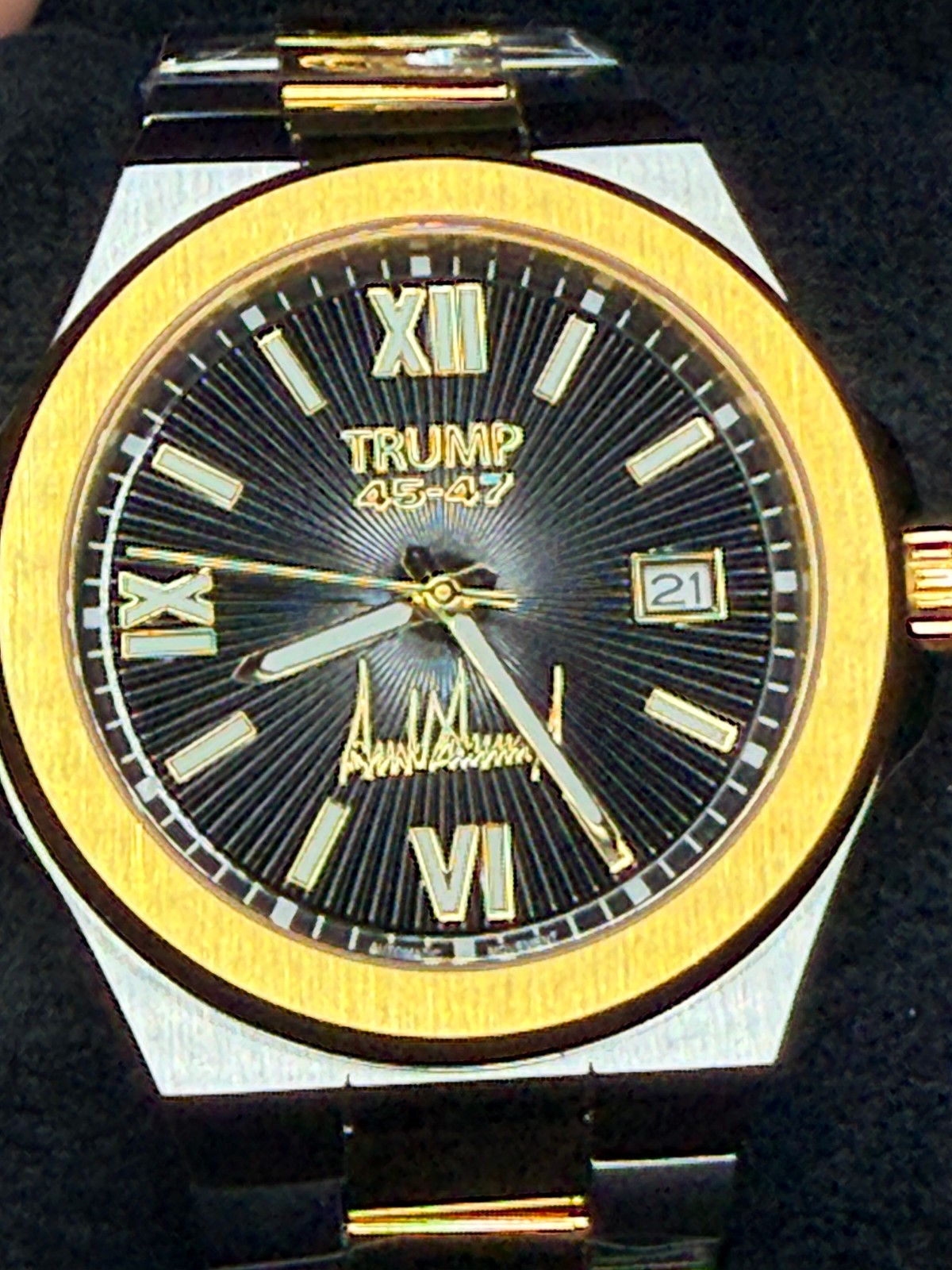 President DONALD TRUMP 45 47 Inauguration Jan 20 Watch BLACK SILVER GOLD # /500