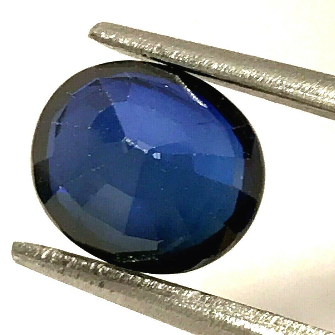 4.60 Ct Natural Blue Sapphire, Excellent Oval Cut , SI Clarity,9 mohs