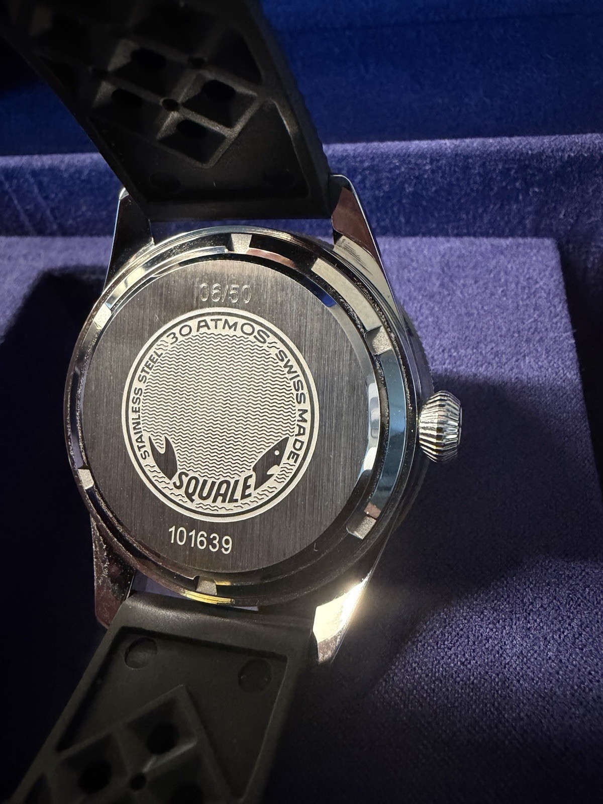 New Squale SUB-39 GMT “Sharkbelly” Gray Guilloché U.S. Exclusive Limited 06/50