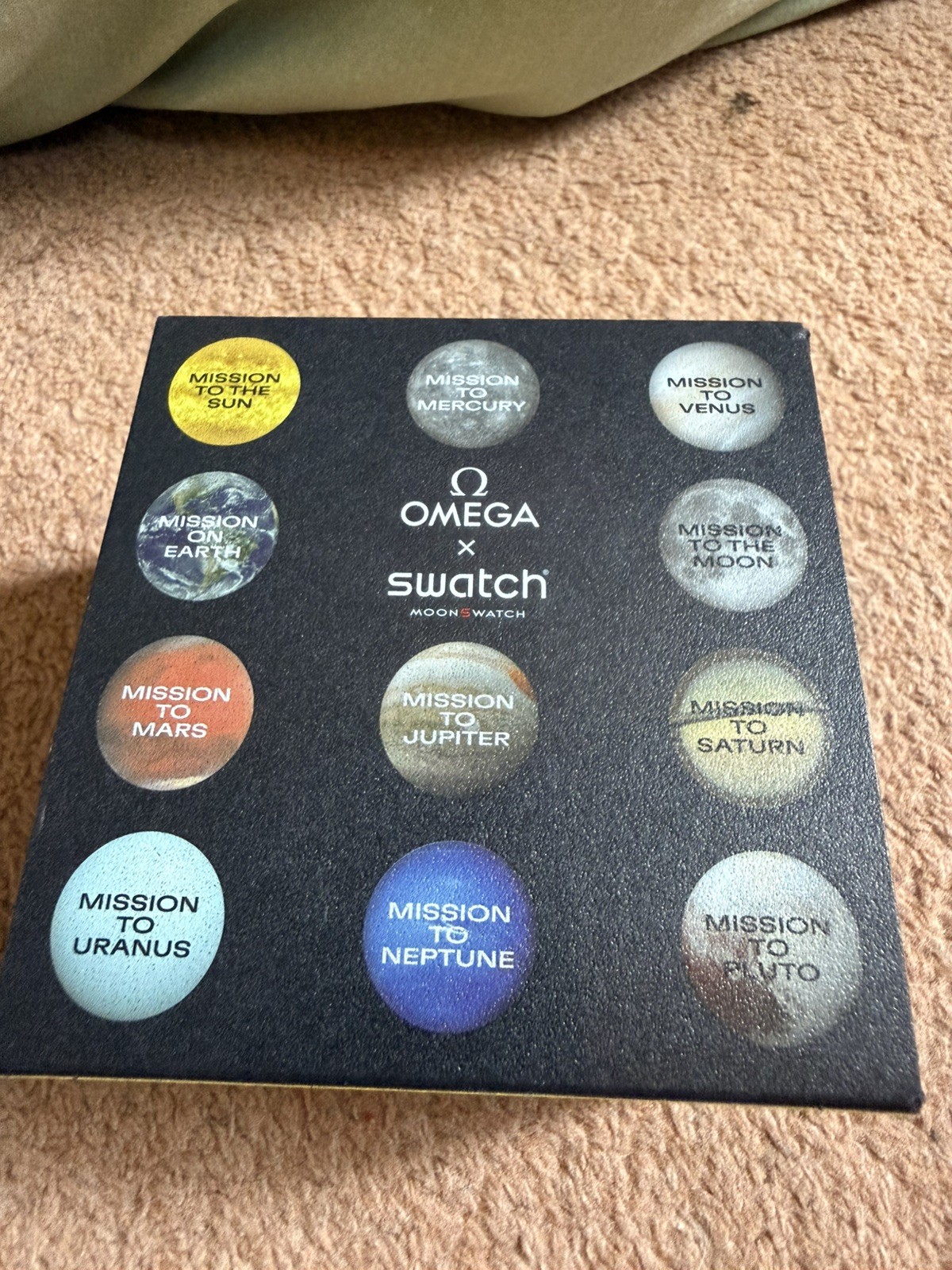 OMEGA x Swatch MoonSwatch Mission to the Sun Chronograph Quartz Box & Manual