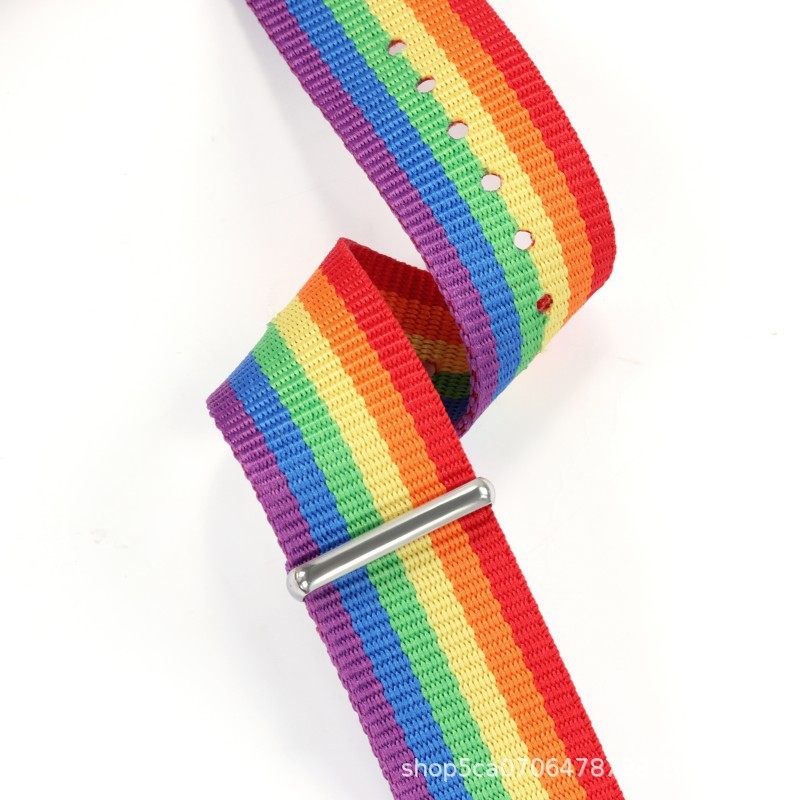 One-piece Canvas Nylon Watch Strap Single-pass Woven Wristband 14 16 18 20 22mm