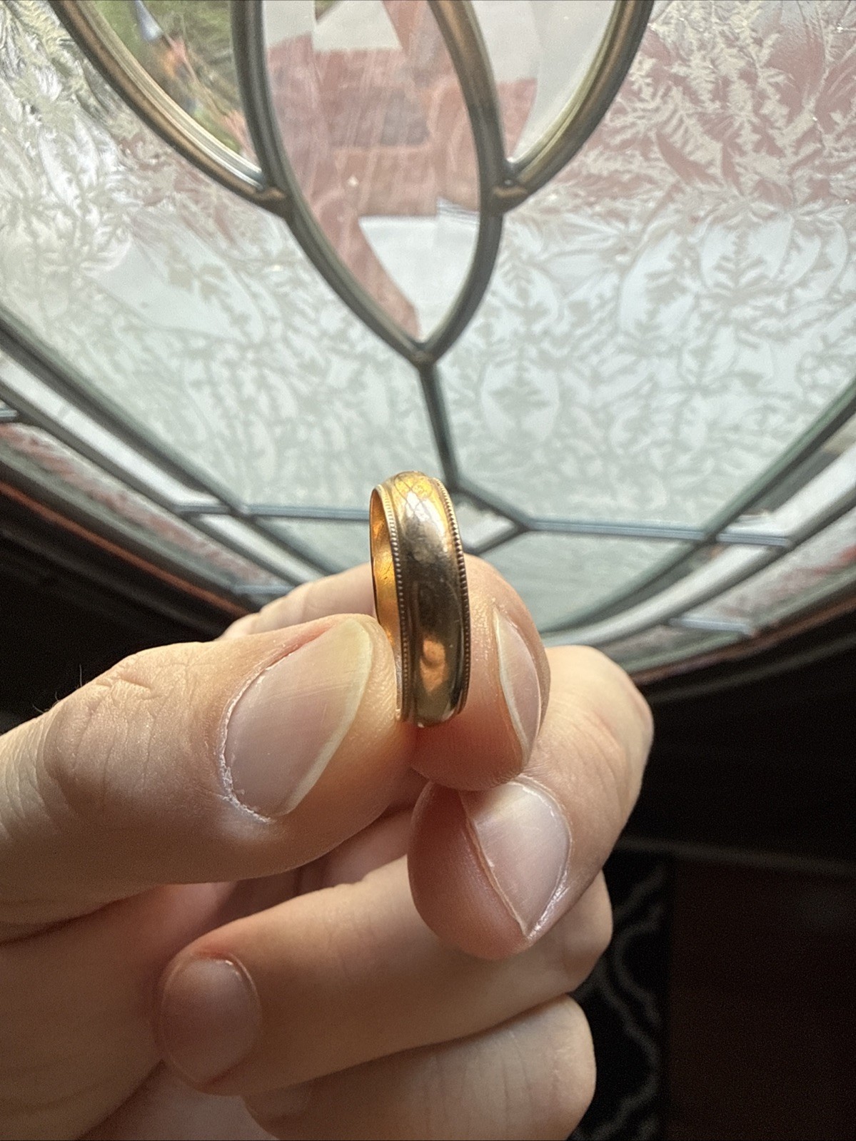 Retro 14k Yellow Gold 5 Mm Band