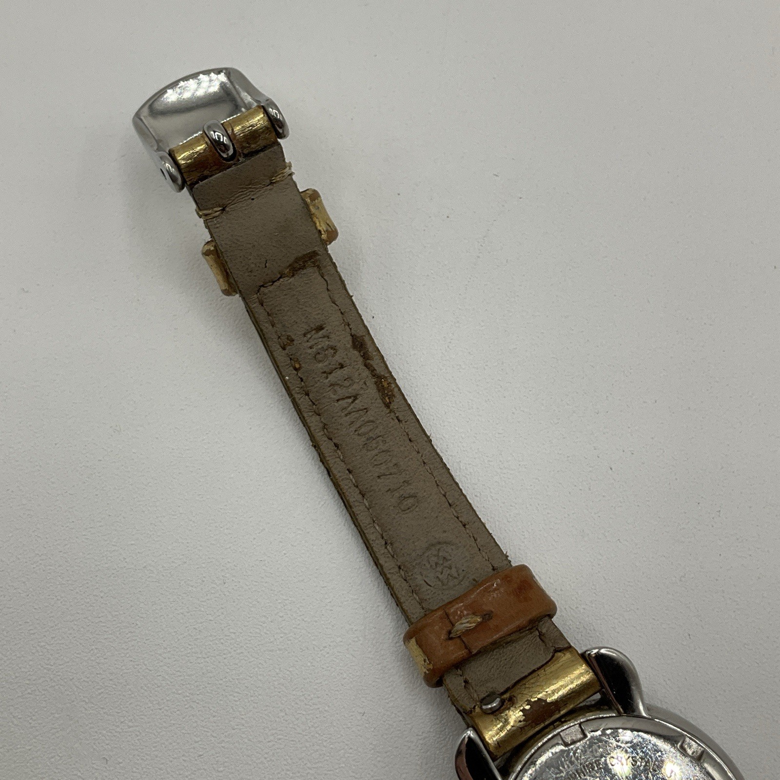 Michele CSX Diamond Bezel Wrist Watch 71-2600 With 3 Extra Bands Gold Pink White