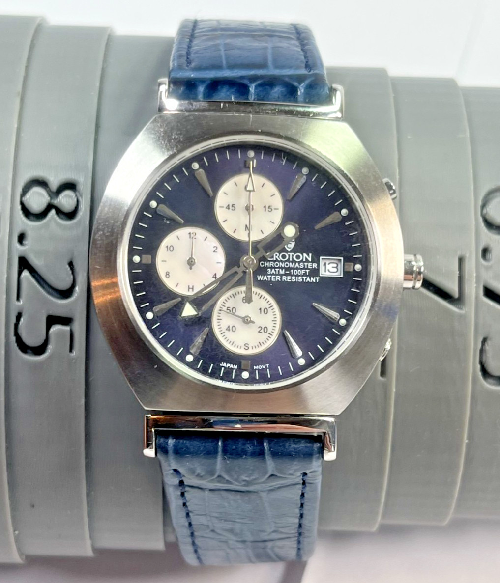 Croton Reversible 38mm CR307428 Chronomaster & Classic Dials. New Batteries