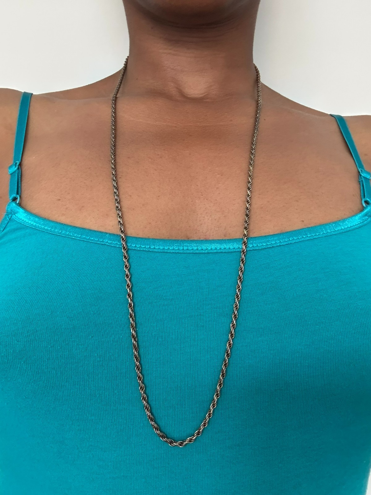30-inch Vintage .925 Silver Rope Chain
