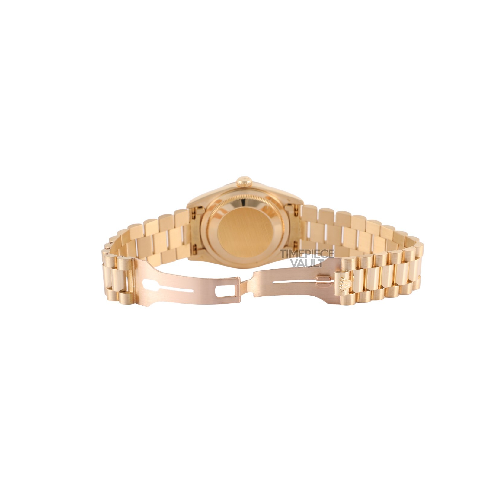 Rolex Day-Date 18k Yellow Gold 18238 36mm White MOP Diamond Pave Emerald Dial