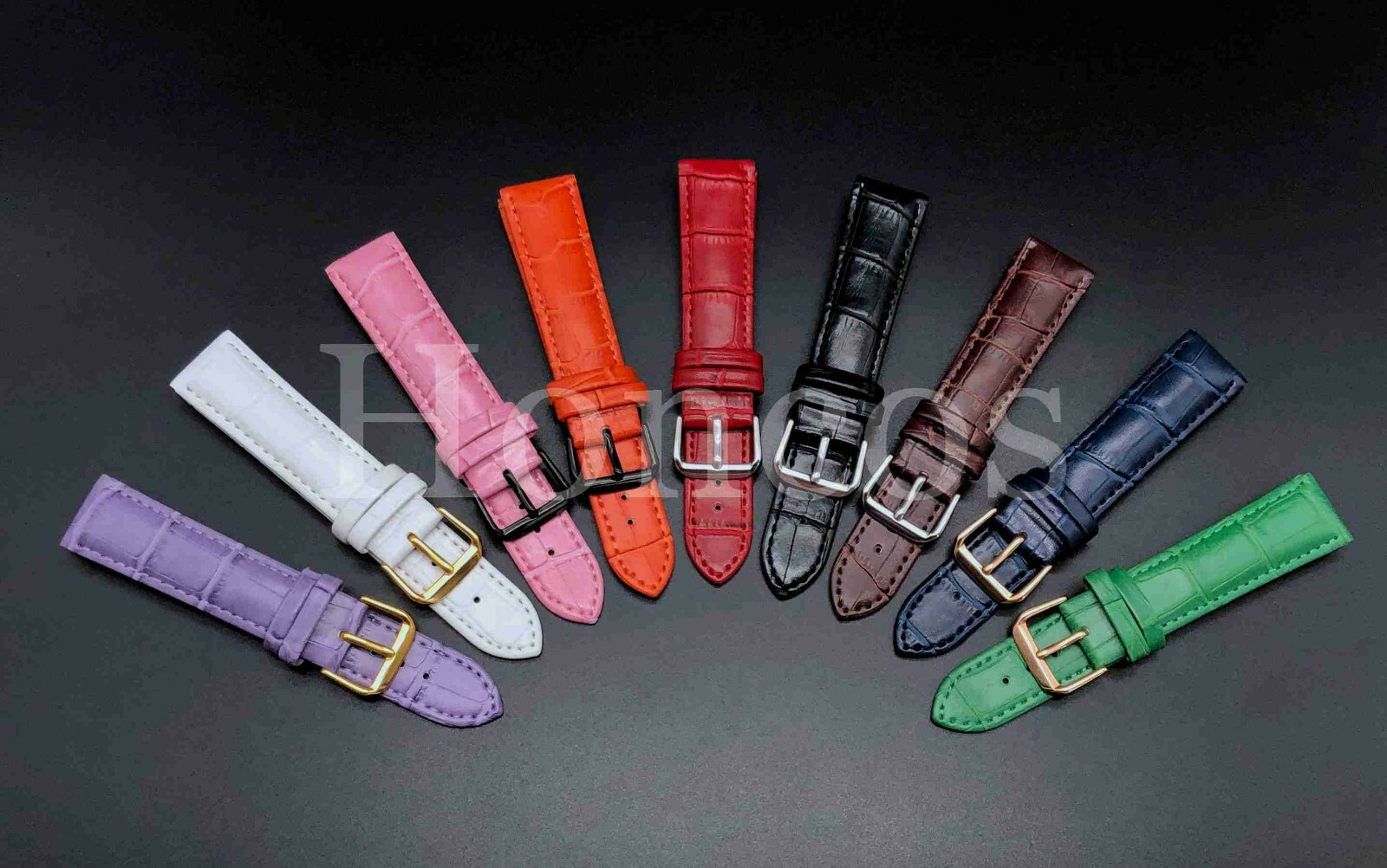 12 – 22 MM Watch Alligator Leather Strap Band Replacement Fits For Rolex Tudor