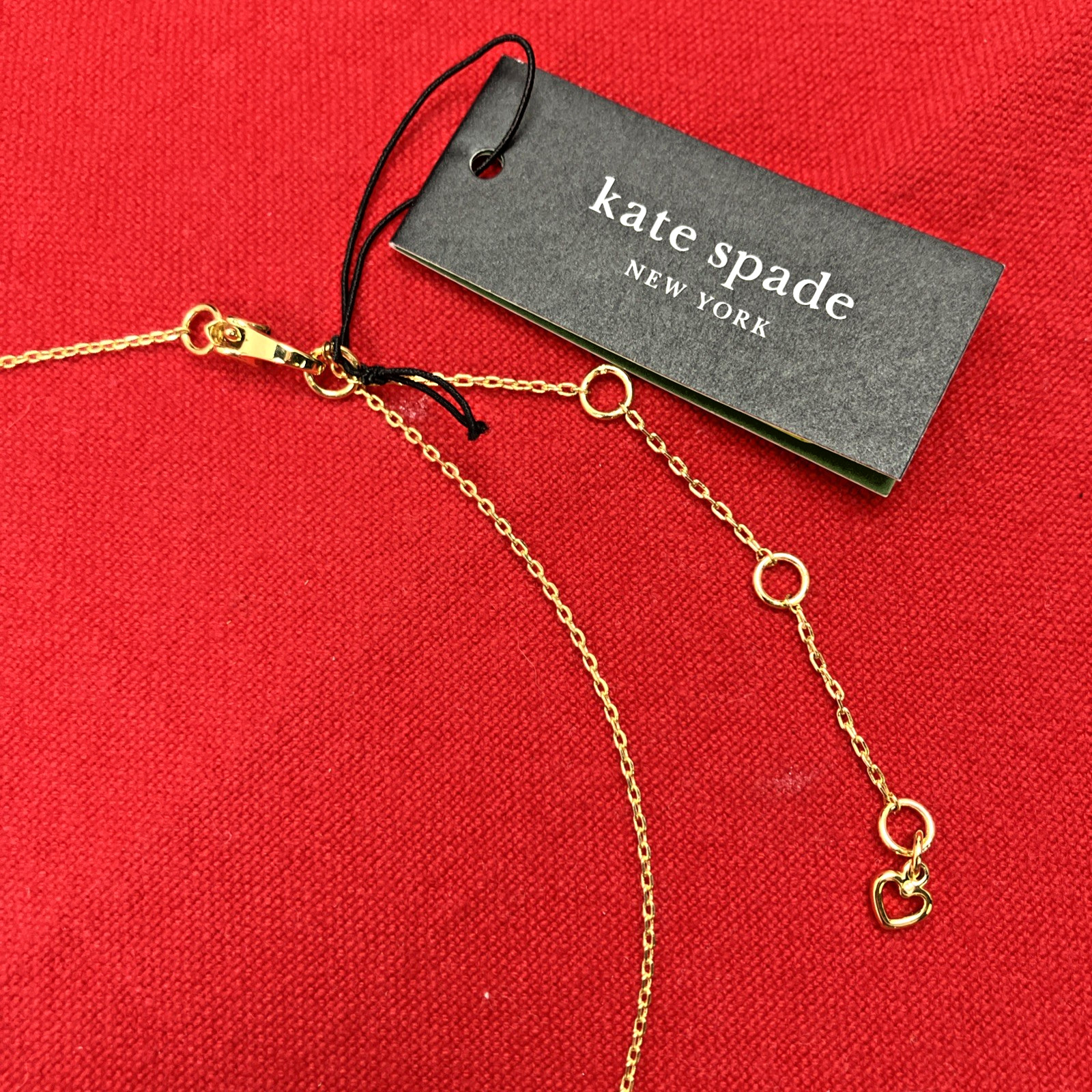 Kate Spade COSMOS Star Pendant Necklace Goldtone Clear CZ NWT RP $58