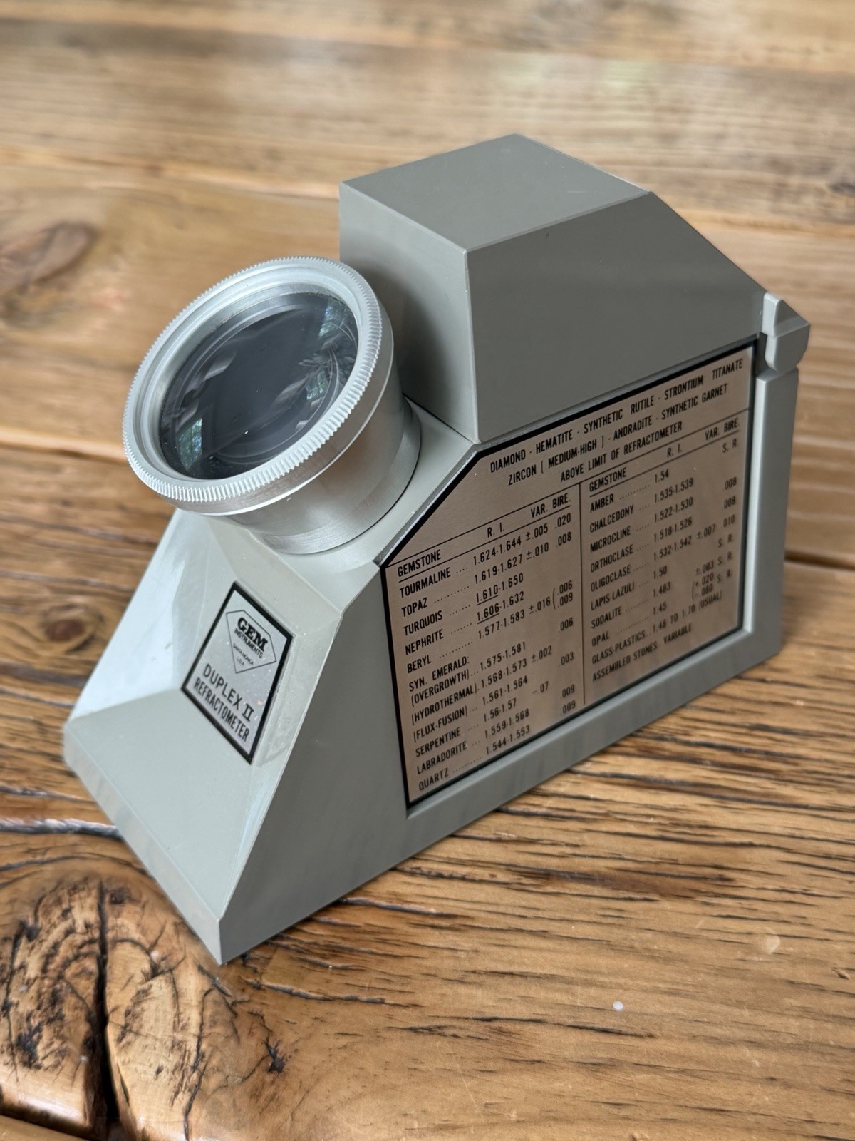 Gia GEM Duplex II Refractometer – Very Clean – Tested and Works Great- Fast Ship