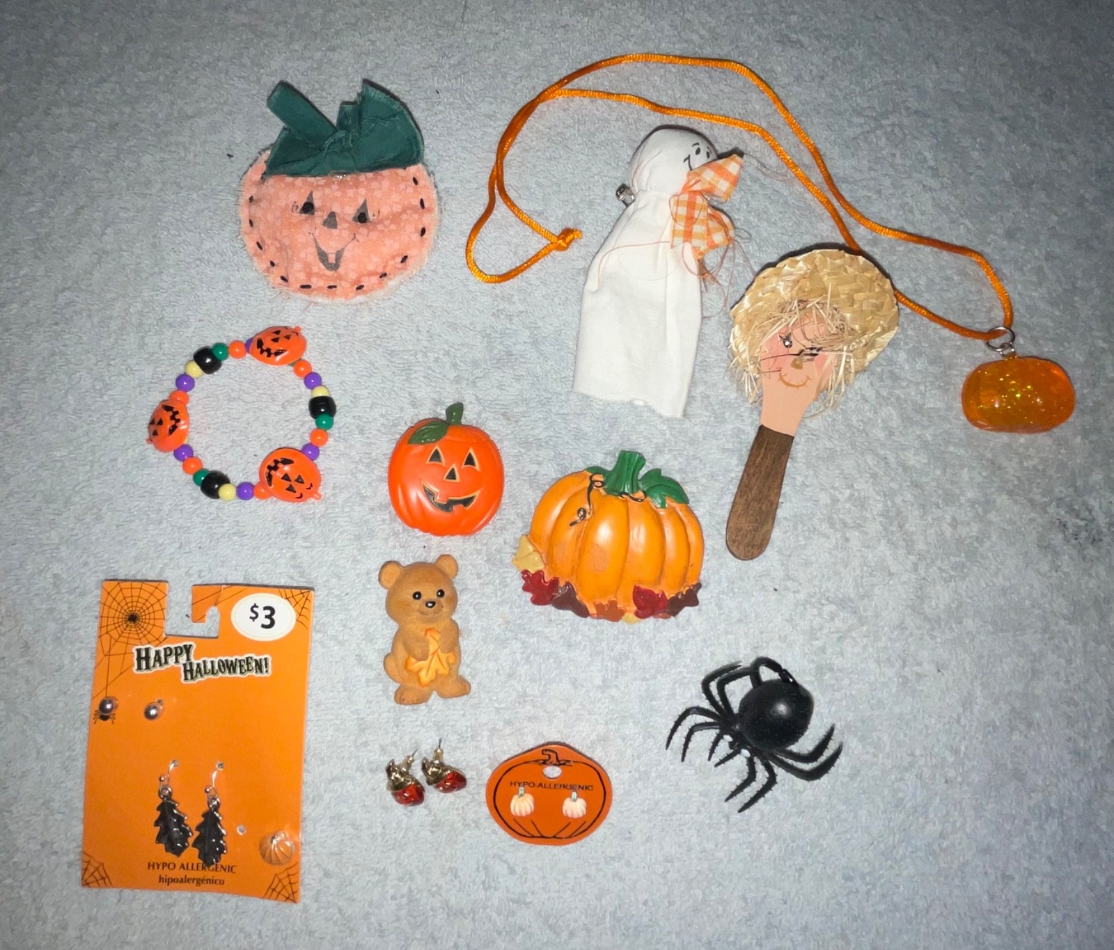 Mixed Lot Halloween Jewelry All Ages Avon Pumpkin Earrings