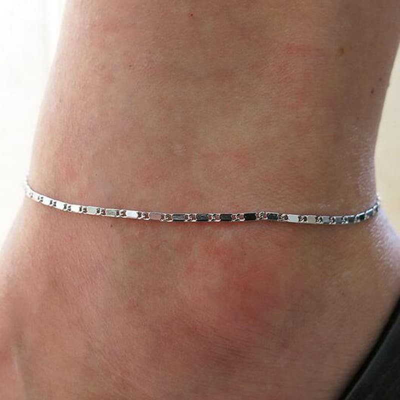 Stainless Steel Waterproof Adjustable Chain Anklet Ankle Bracelet Beach Jewelry