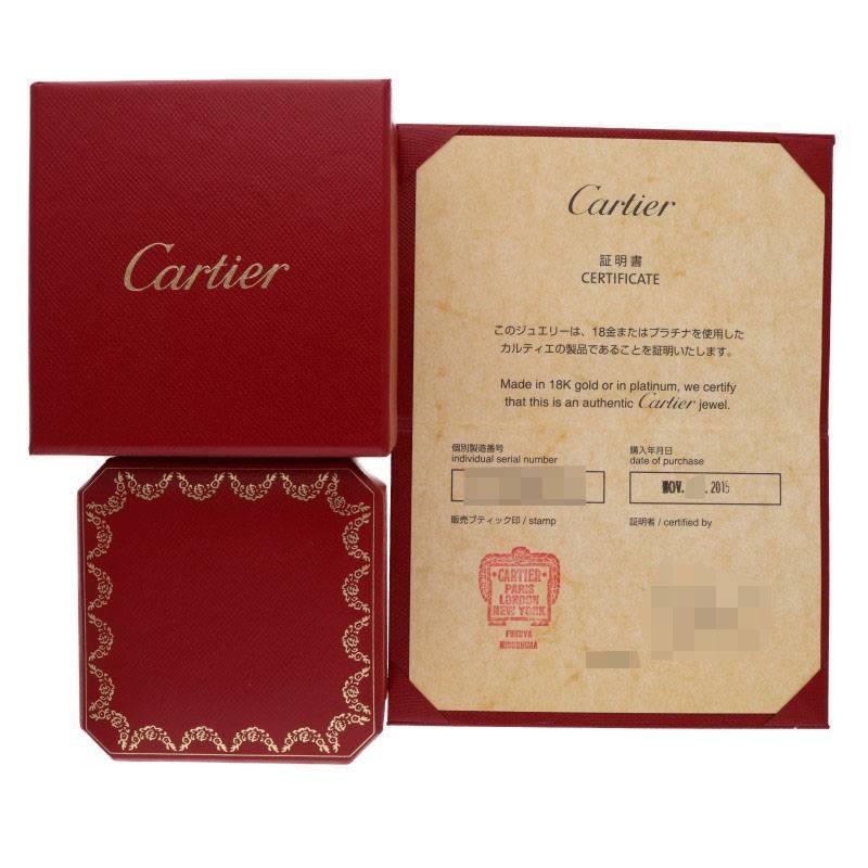 Cartier #53 US6-6.25 Trinity Classic K18YG PG WG Ring 5878