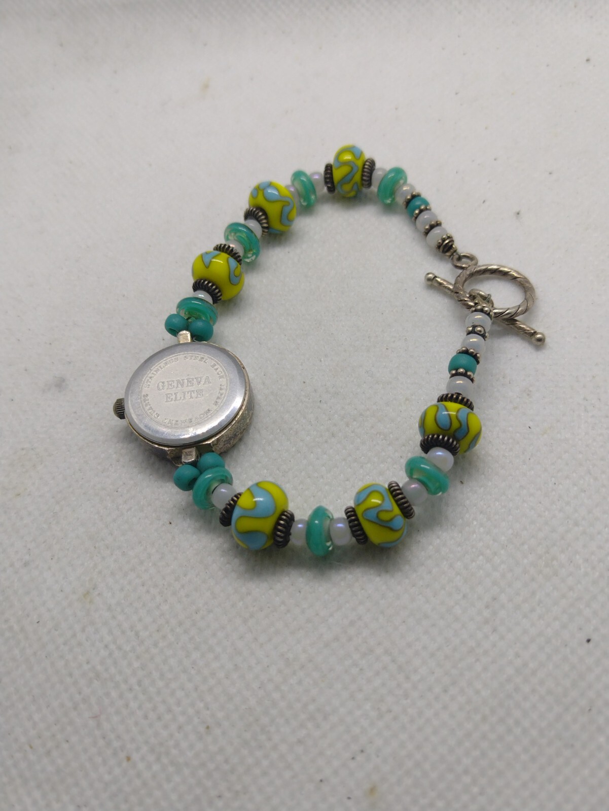 Geneva Watch Bracelet Bangle Multicolor Beaded Bracelet Women’s girls female