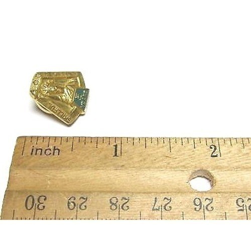 Vintage Skillful Driver 5 Years Gold Toned Screw On Shirt Stud Pin Jewelry