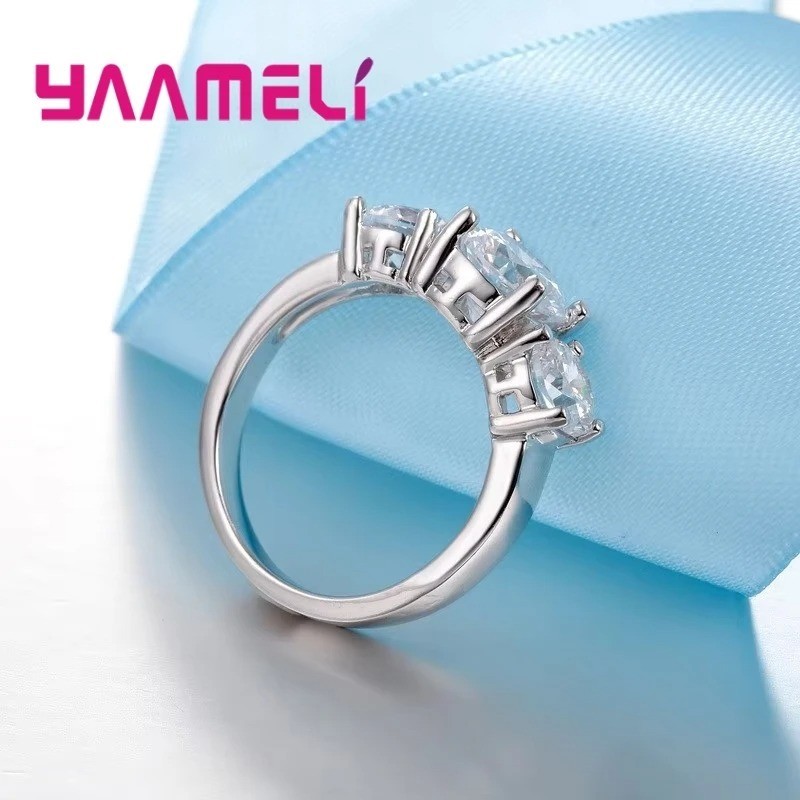 Women’s Stainless Steel Round Ring Size 5-10 Engagement Ring Band Wedding