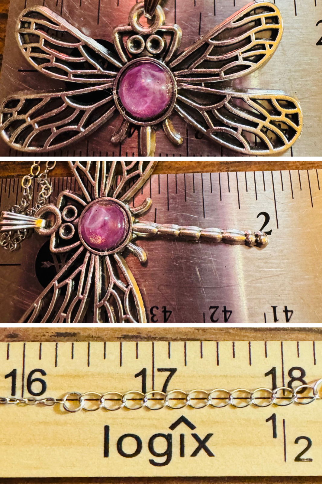 Dragonfly Cabochon Necklace One of a kind Hand-Painted by a local Ozark Artist