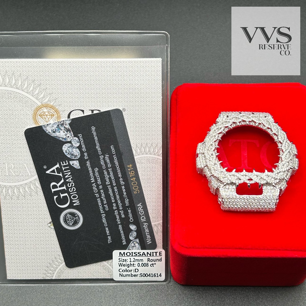 VVS1 MOISSANITE Real Iced BEZEL Kit For DW6900 Watch – BEZEL ONLY