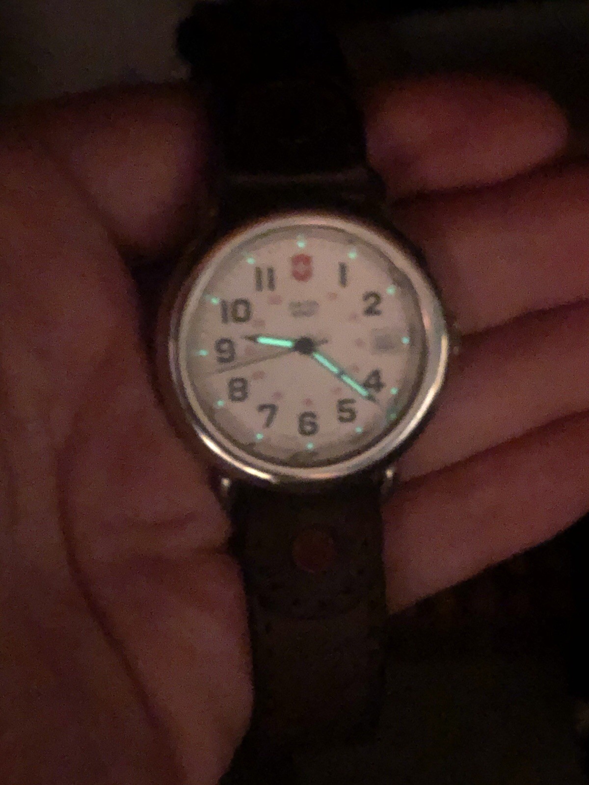 1995 Men’s Victorinox Swiss Army Calvary Watch Org Box & Papers Red Rivet LOOK