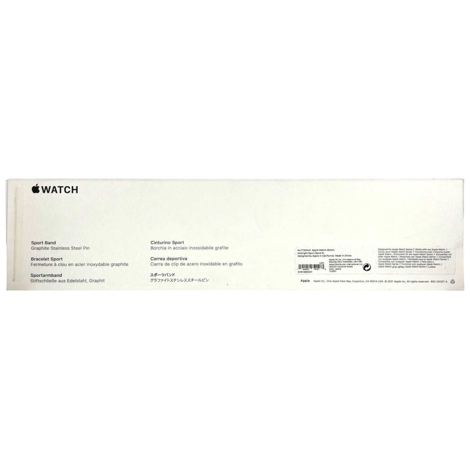 Apple iWatch 42mm 44mm 45mm 4 5 6 7 8 9 SE Ultra Sport Band – Midnight (Size XL)