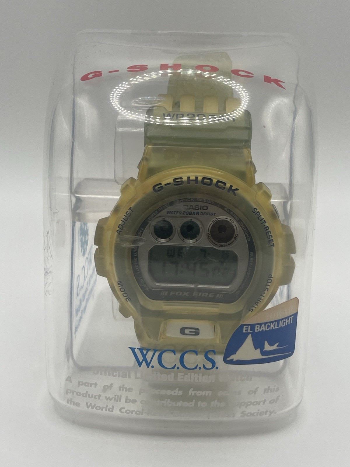Casio G-SHOCK DW-6900WC W.C.C.S. Fox Fire III 1997 Vintage Box Manual Tested