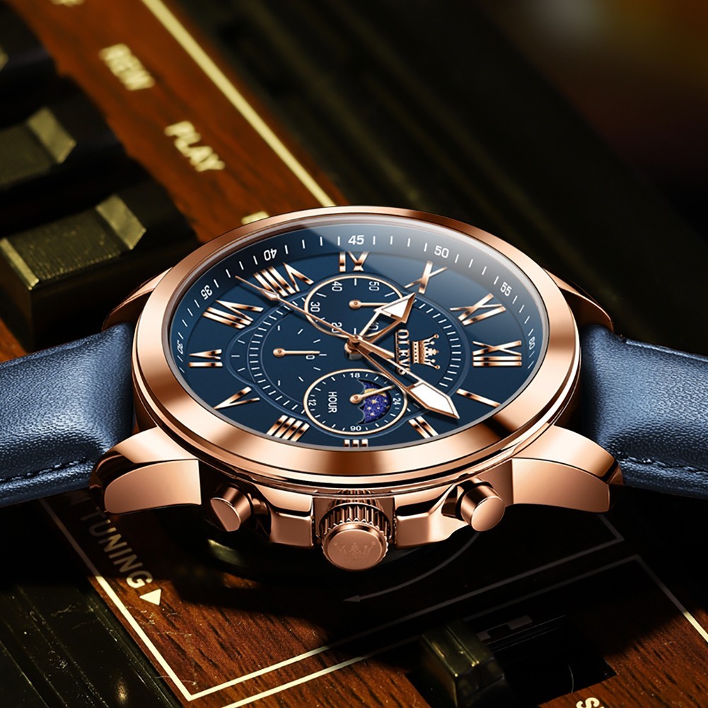 OLEVS Japan Movement Luxury Classics Male Gift Business Quartz Wristwatch 3632