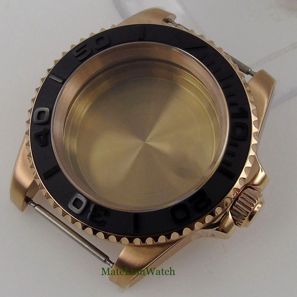 40mm Watch Case Fit NH35 Miyota8215 DG2813 ETA2836 2824 PT5000 Sapphire Crystal