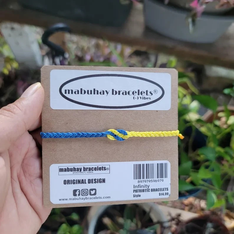 Pride Ukraine Bracelets, Friendship Bracelets By: Mabuhay Bracelets