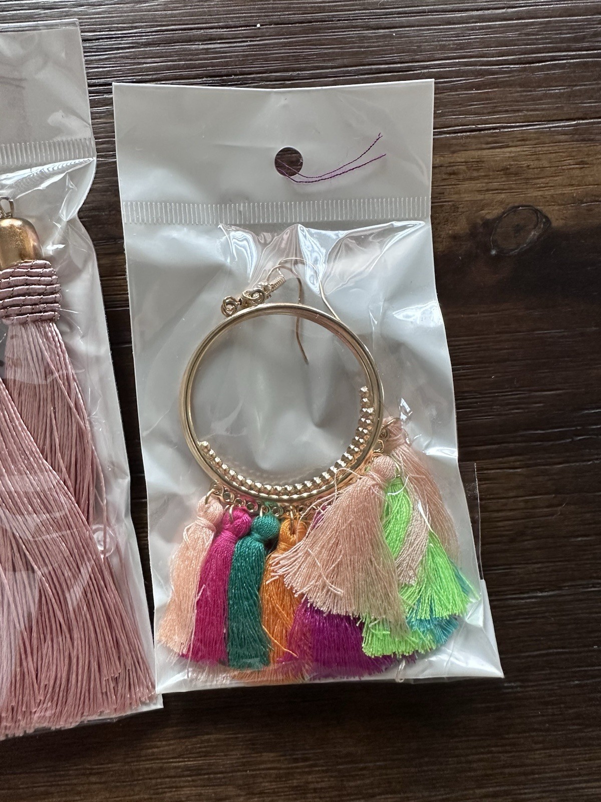 4 Pack – Bohemian Tassel Fan Earrings Boho Chic Fashion Style