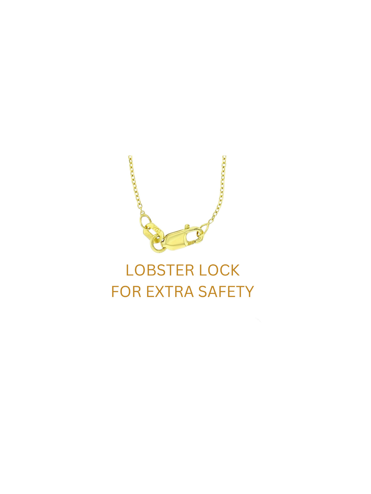 14K Solid Yellow Gold 0.9mm Thin High Polish Rollo Cable Chain With Lobster Lock