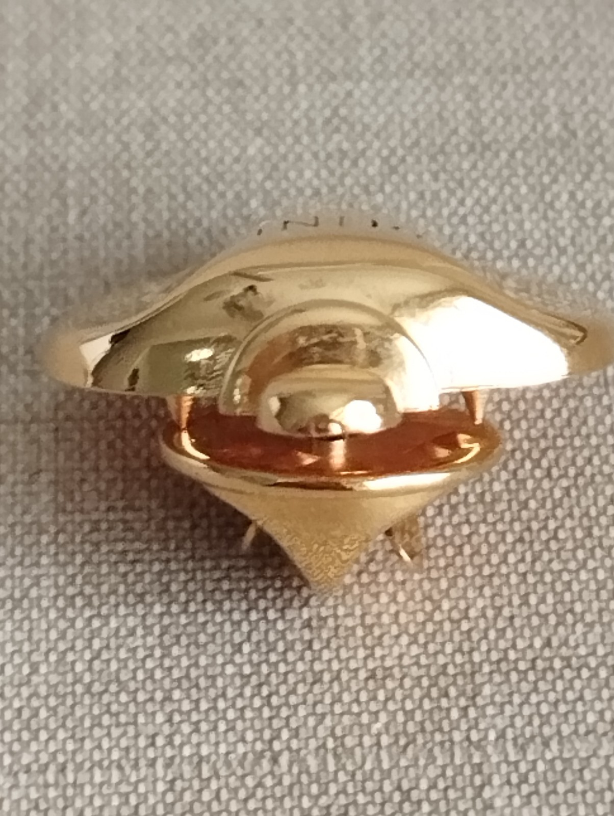 Vintage Christian Dior DUNE Perfume Bottle Gold Tone Novelty Pin Brooch