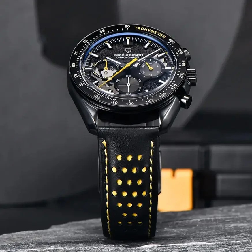 PAGANI DESIGN PD-1779 2025 New Moon Dark Luxury Quartz Chronograph Men’s Watch